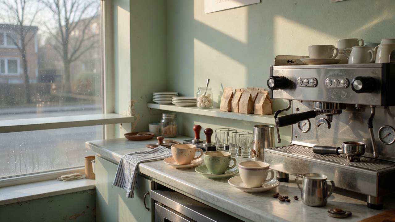 Sample photo for a cafe homepage