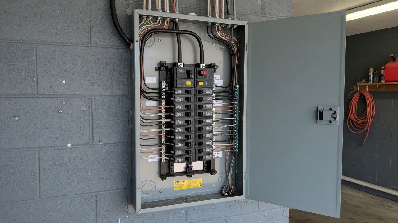 Sample photo for an electrician homepage
