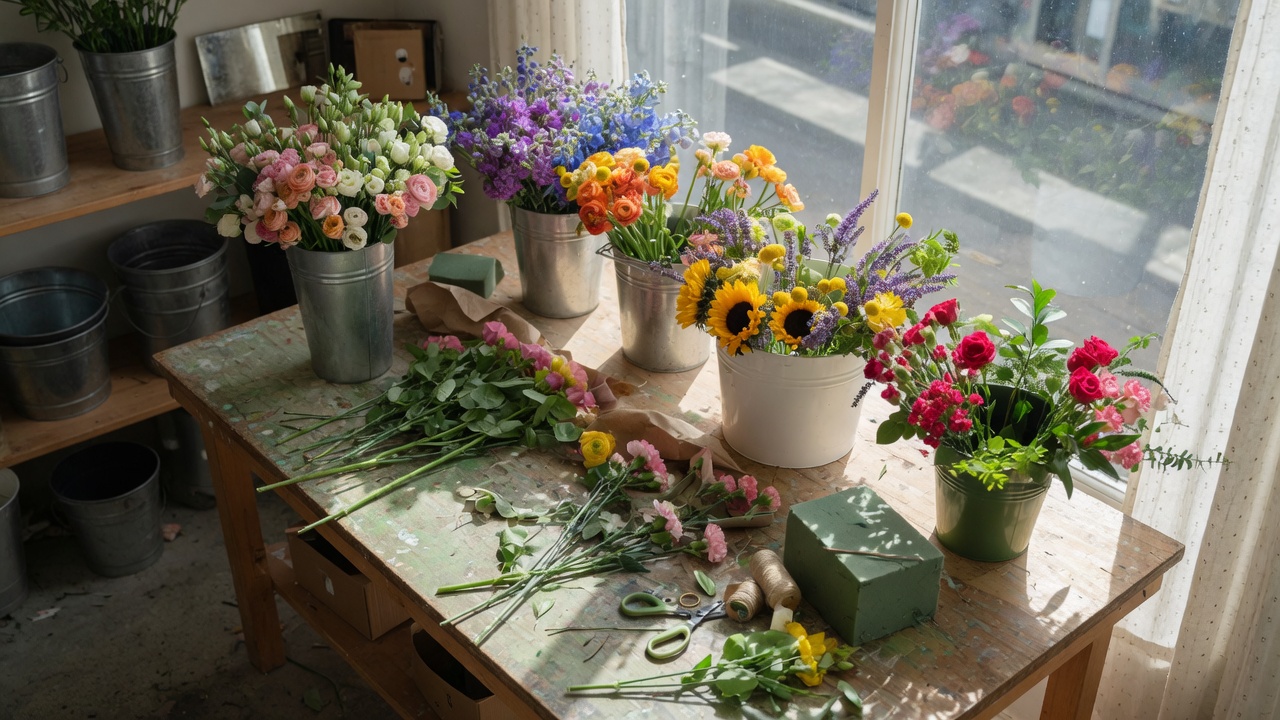 Sample photo for a florist homepage