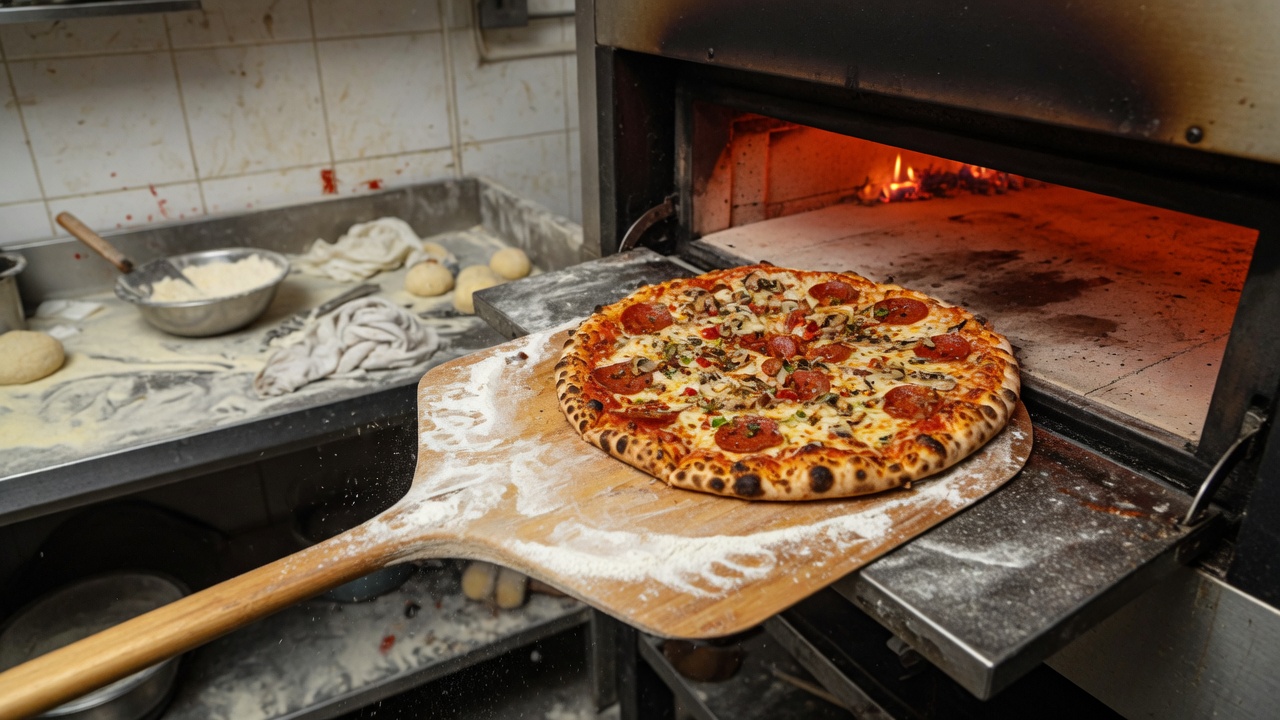 Sample photo for a pizza shop homepage