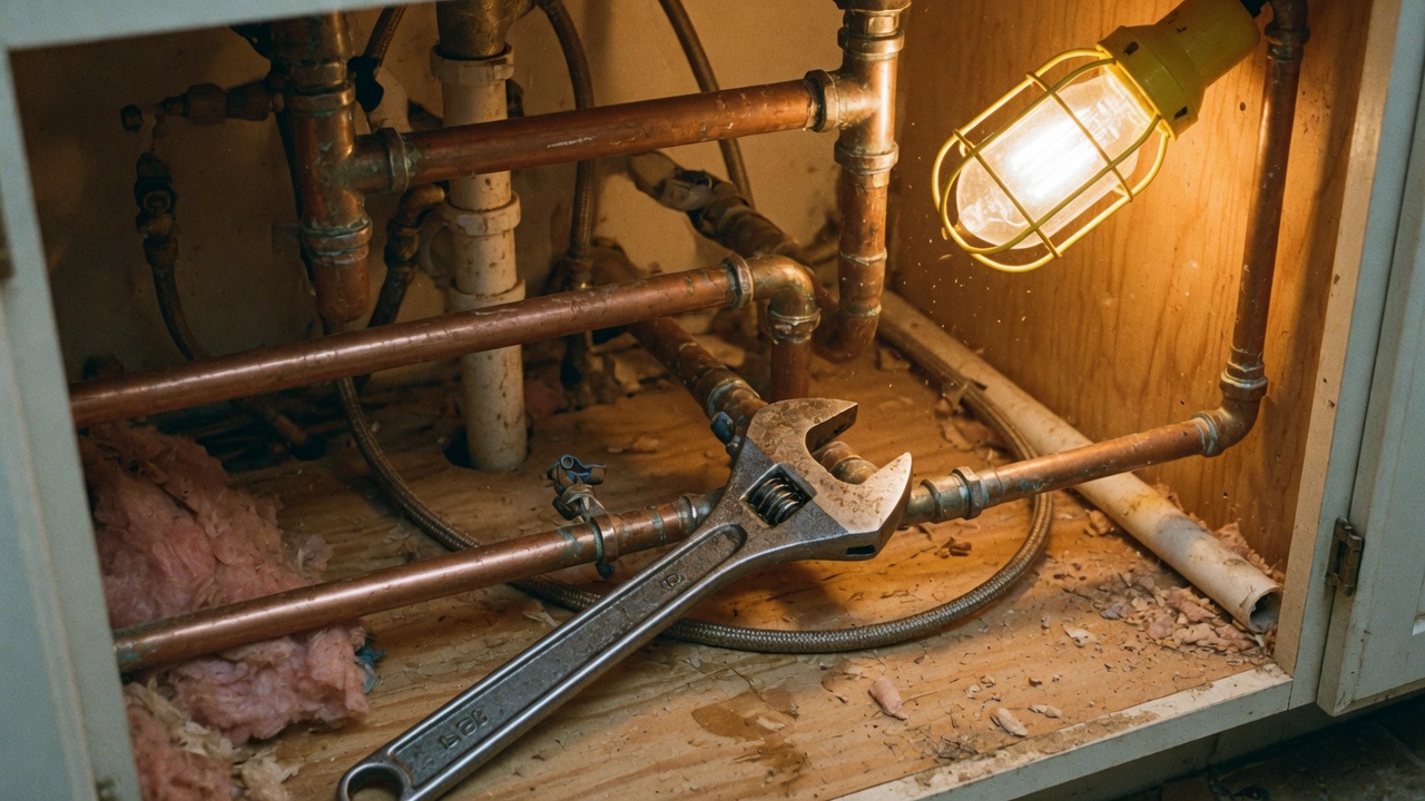 Sample photo for a plumber homepage
